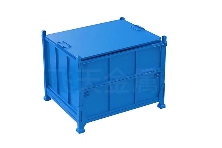 带盖金属周转箱